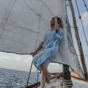 Azure draw string dress
