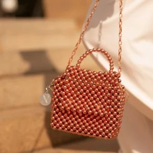 Blizzard & Breeze X Neo Art Copper Beaded Flap Bag